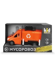 Игрушка-мусоровоз  KID ROCKS, масштаб 1:16,со звуком и светом, инерц. механизм
