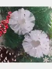 Серебряный бантики для волос, 2 шт