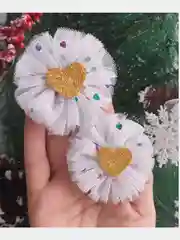 Золотой бантики для волос, 2 шт
