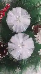 Белый бантики для волос, 2 шт