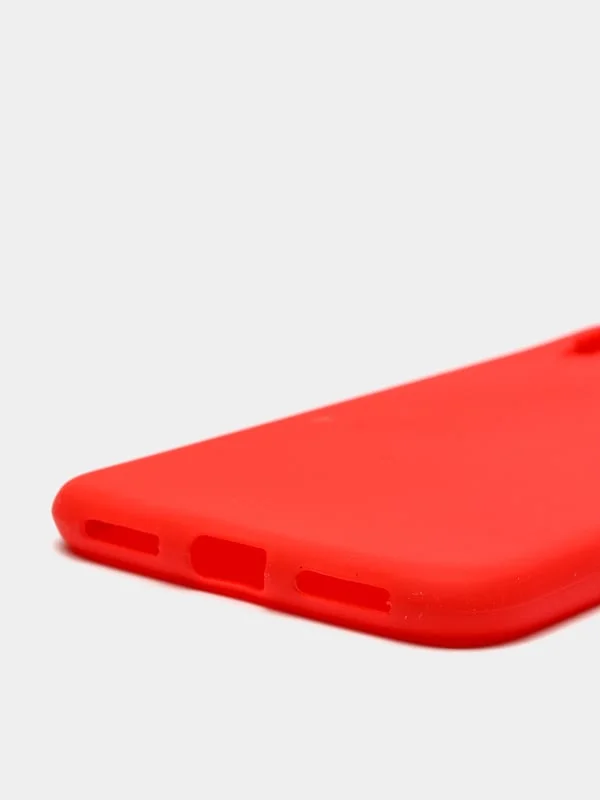 Алый чехол Xiaomi Redmi Note 7 силиконовый цветной матовый (Сяоми Редми Нот 7)