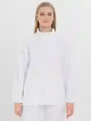Белый свитшот женский, утепленный, с начесом