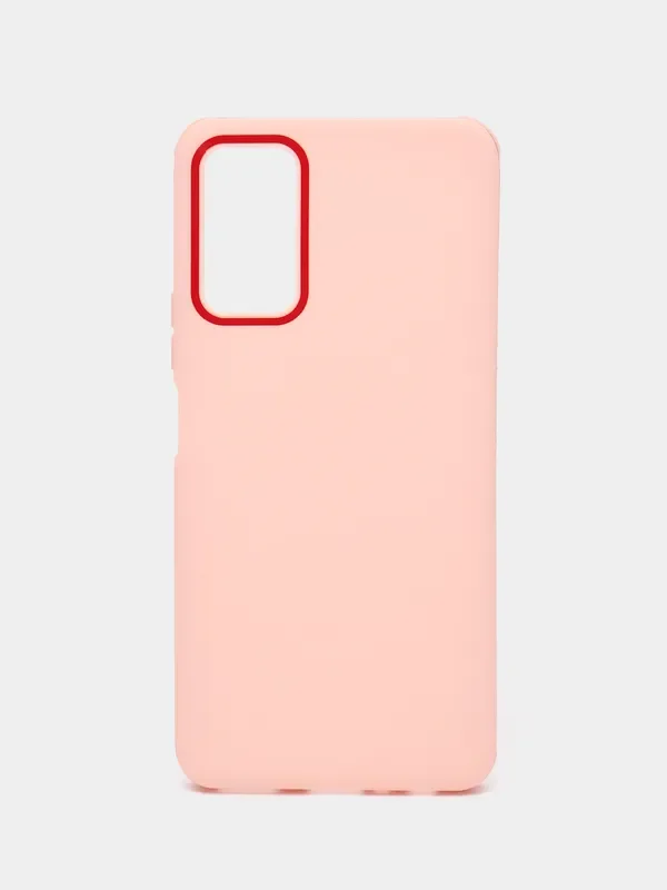 Розовый силиконовый чехол  для Honor 30 Lite / Хонор 30 лайт