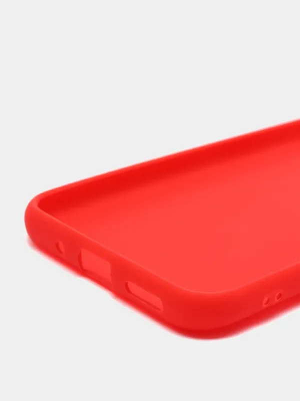 Красный чехол Xiaomi Redmi 9C / 9C NFC / 10A (Сяоми Редми 9С, 10А), прозрачный