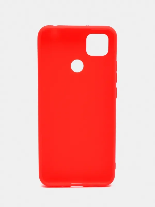 Красный чехол Xiaomi Redmi 9C / 9C NFC / 10A (Сяоми Редми 9С, 10А), прозрачный