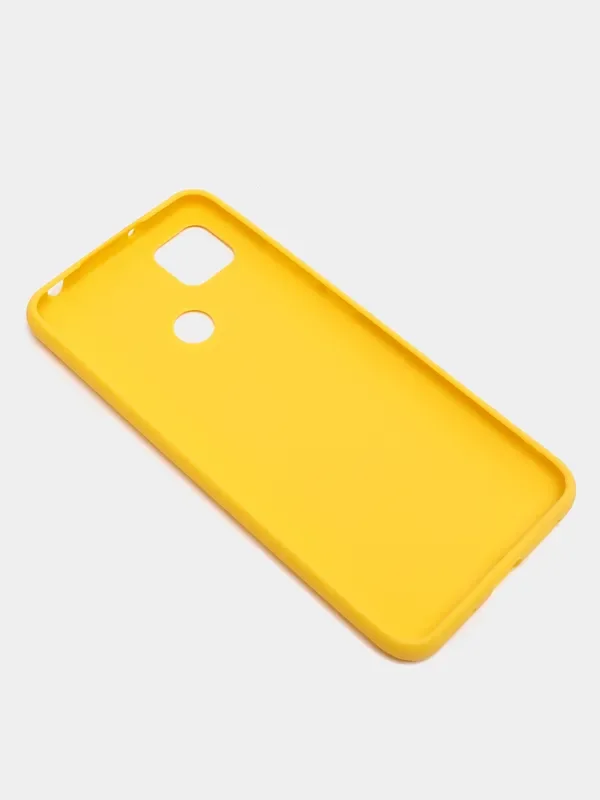 Желтый чехол Xiaomi Redmi 9C / 9C NFC / 10A (Сяоми Редми 9С, 10А), прозрачный