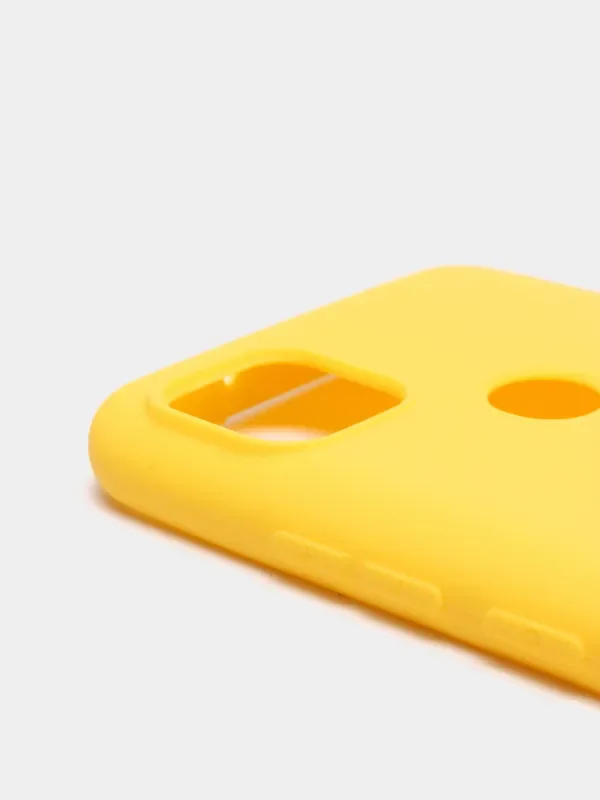 Желтый чехол Xiaomi Redmi 9C / 9C NFC / 10A (Сяоми Редми 9С, 10А), прозрачный