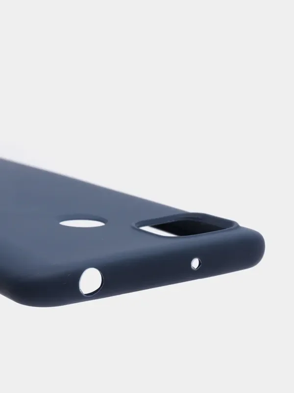 Синий чехол Xiaomi Redmi 9C / 9C NFC / 10A (Сяоми Редми 9С, 10А), прозрачный
