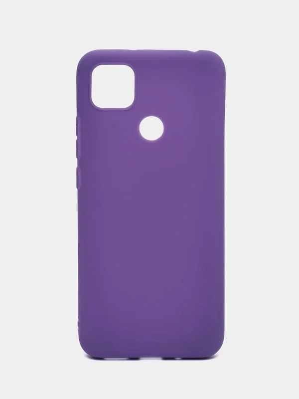 Фиолетовый чехол Xiaomi Redmi 9C / 9C NFC / 10A (Сяоми Редми 9С, 10А), прозрачный