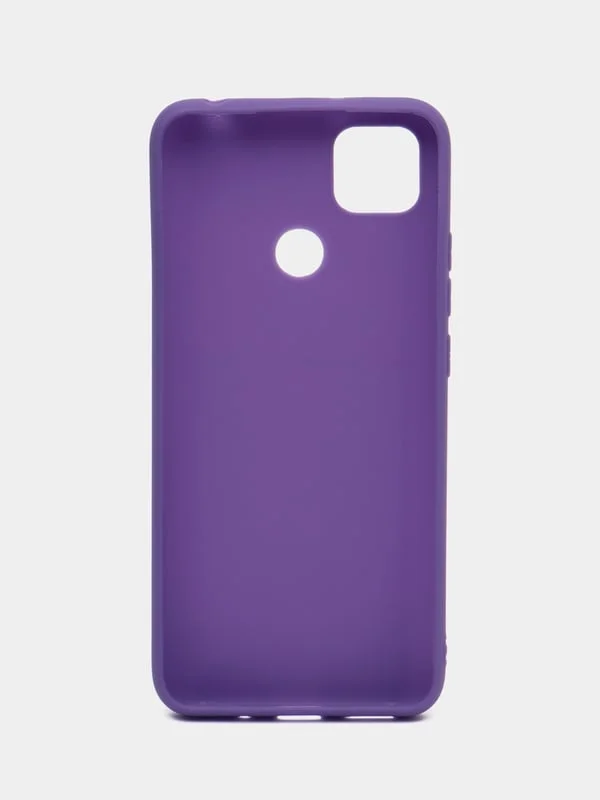 Фиолетовый чехол Xiaomi Redmi 9C / 9C NFC / 10A (Сяоми Редми 9С, 10А), прозрачный