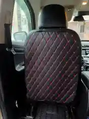 Бежевый меланж защита спинки автомобильного сиденья из экокожи / чехол накидка на скинку сиденья