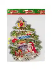 Наклейка "Елочка новогодняя" 41х31см