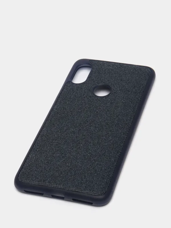 Синий чехол джинсовый Xiaomi Redmi Note 6