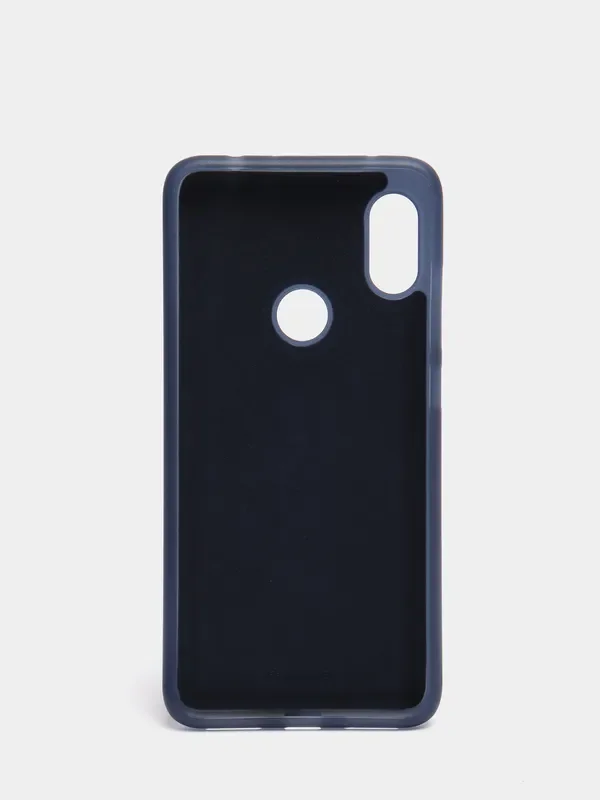 Синий чехол джинсовый Xiaomi Redmi Note 6