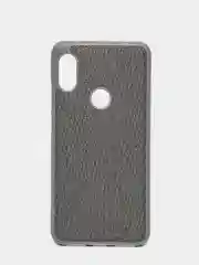 Серый чехол джинсовый Xiaomi Redmi Note 6