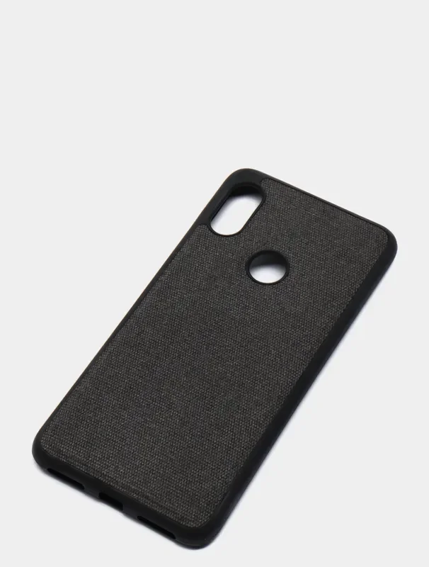 Черный чехол джинсовый Xiaomi Redmi Note 6