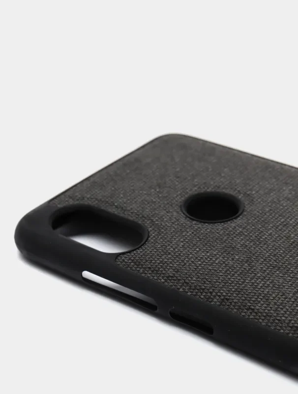 Черный чехол джинсовый Xiaomi Redmi Note 6