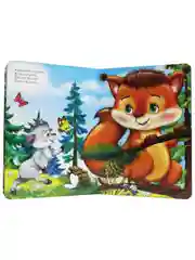 Книги детские картонные сказки/развивающие в наборе 3 шт, 16х22 см по 8 стр. Проф-Пресс