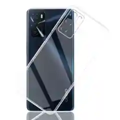 Прозрачный чехол для Oppo A16, прозрачный, силиконовый