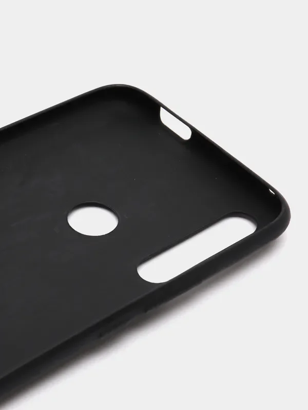 Черный чехол для Huawei Y9 Prime (2019) под кожу "Змея", черный (Хуфвей Вай 9 Прайм)
