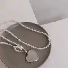 Белый цепочка через плечо с зеркалом/бодичейн/сотуар/цепоска на пиджак/на одежду/цепочка на тело