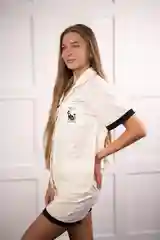 Кремовый пижама женская с шортами и рубашкой, комплект домашний
