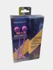 Фиолетовый наушники вакуумные проводные с микрофоном, 3,5 мм jack