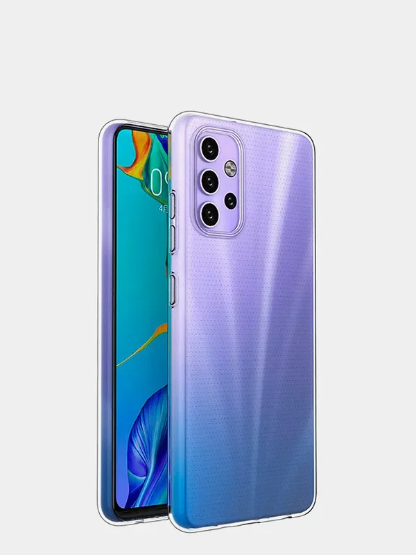 Прозрачный чехол для Samsung A72 прозрачный силиконовый