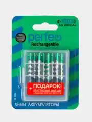 Аккумуляторные батарейки Perfeo  AAA1000mAh 4  шт + бокс