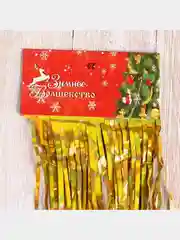 Золотой дождик для декора, 1 м, наборы по 2 и 5 шт, разные цвета
