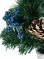 Елка искуственная, новогодняя, декорированная, 45 см, синяя