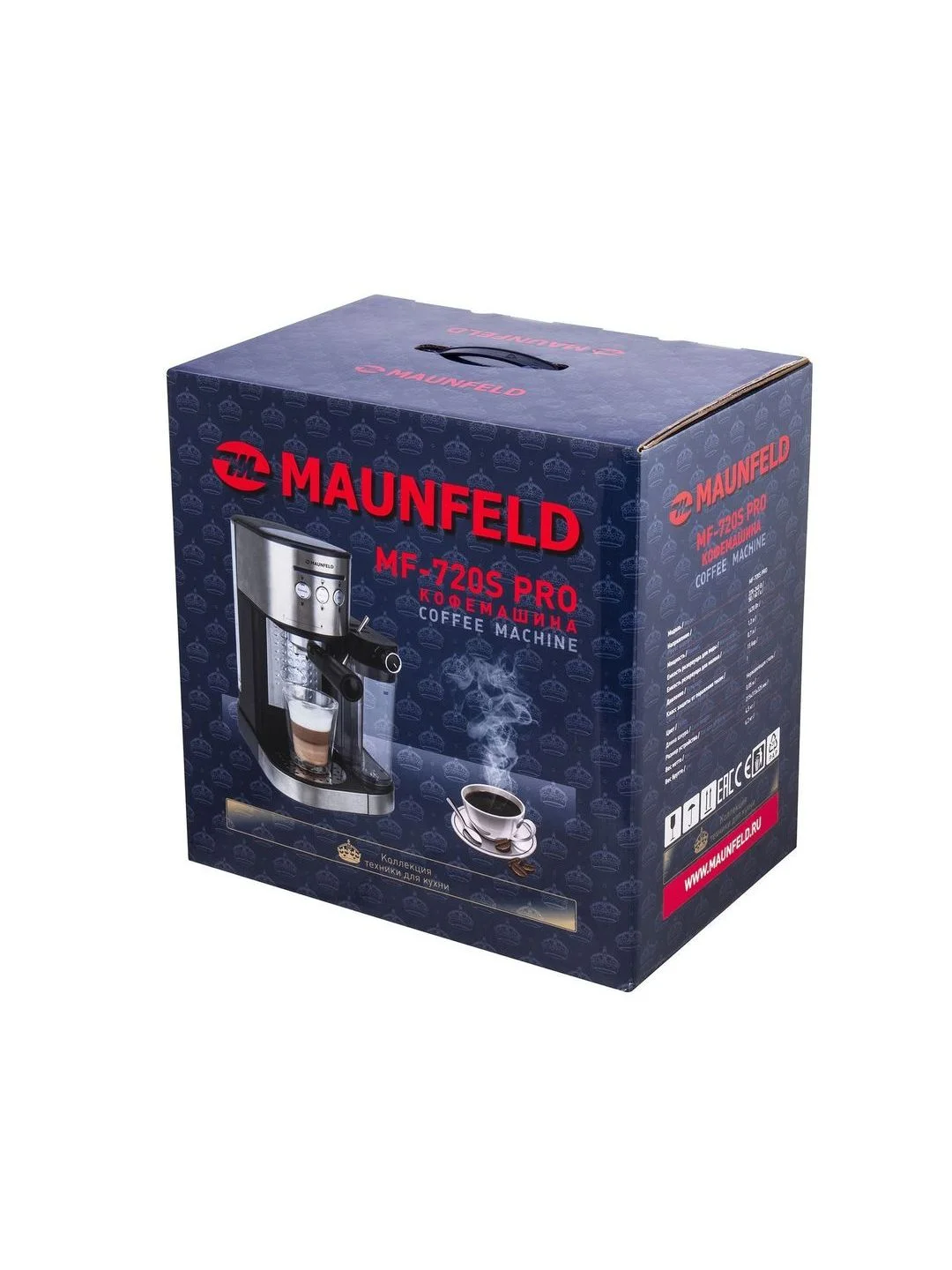 Кофемашина рожковая MAUNFELD MF-720S PRO