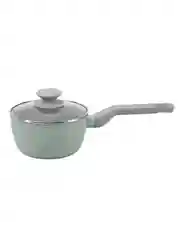 Ковш MAUNFELD HELGA MSP14FA05FS из кованого алюминия со стеклянной крышкой, 16 см, 1,4 л.