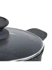 Кастрюля MAUNFELD GRETA MF24GRTT01CR из литого алюминия со стеклянной крышкой, 24 см, 4 л