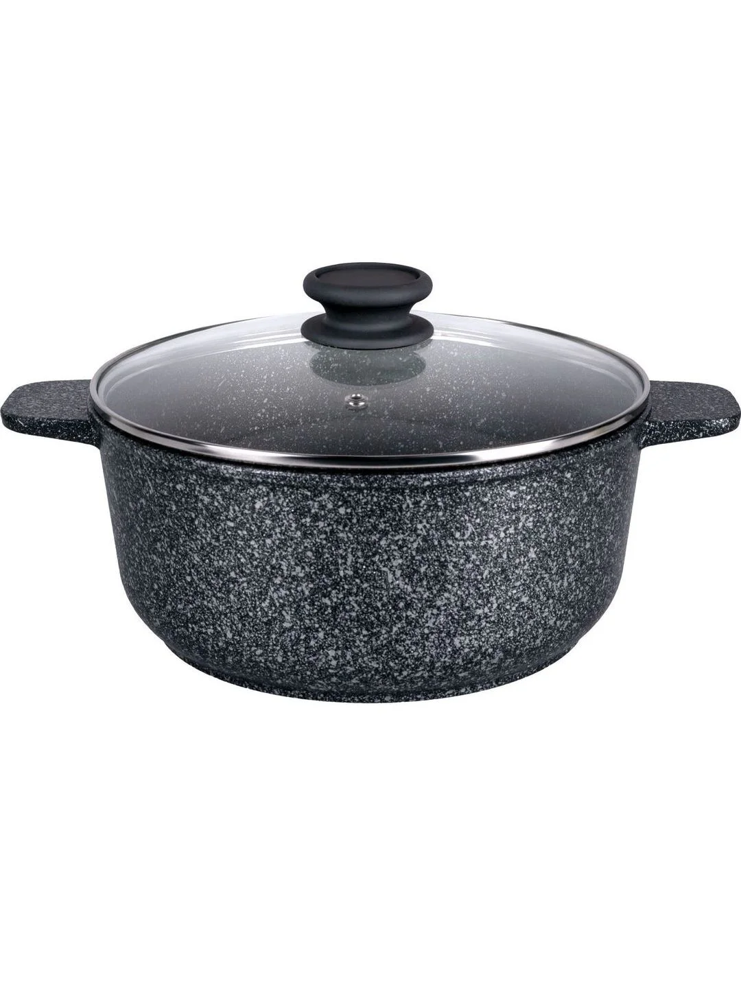 Кастрюля MAUNFELD GRETA MF24GRTT01CR из литого алюминия со стеклянной крышкой, 24 см, 4 л