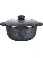 Кастрюля MAUNFELD GRETA MF24GRTT01CR из литого алюминия со стеклянной крышкой, 24 см, 4 л