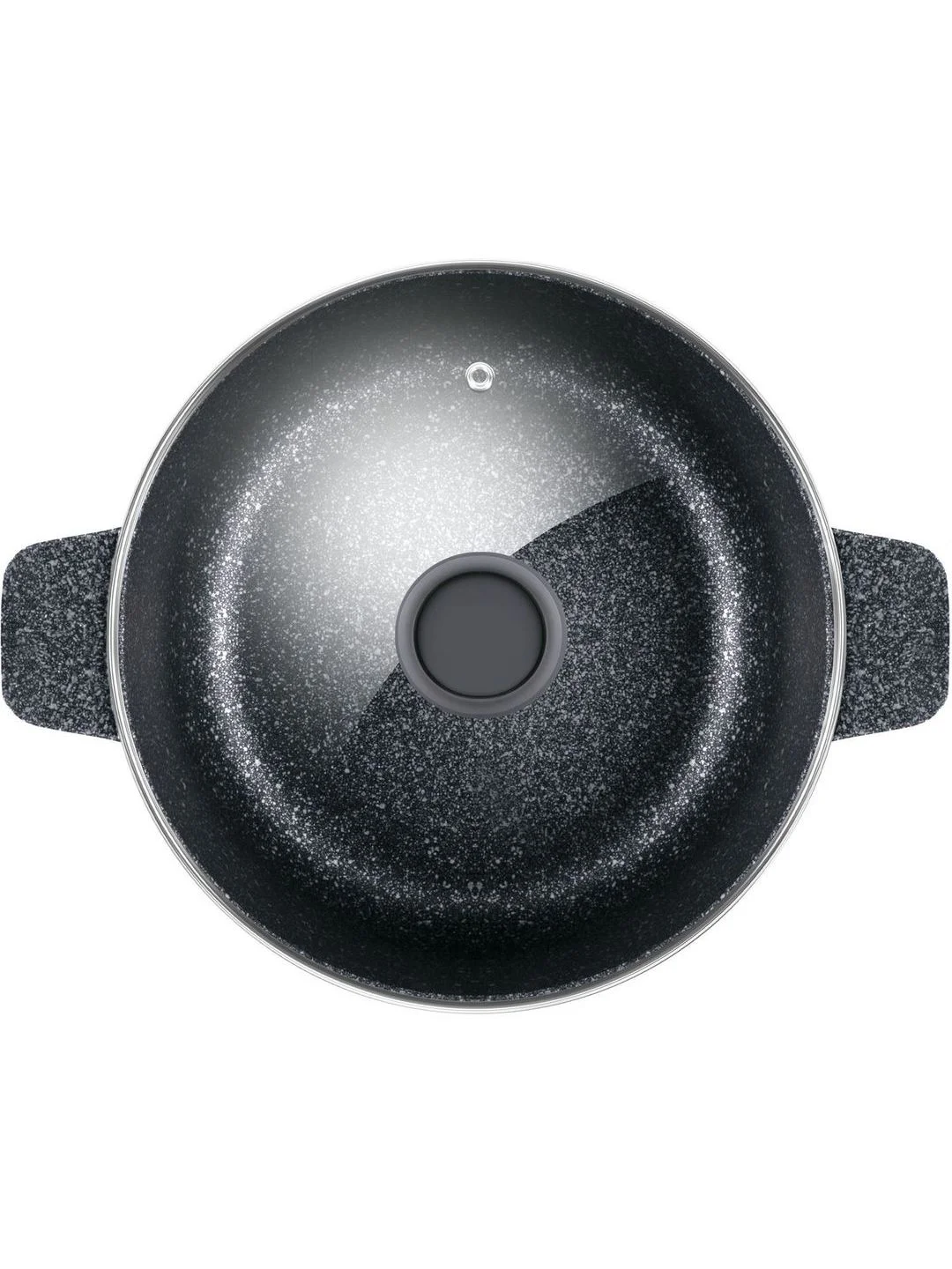 Кастрюля MAUNFELD GRETA MF24GRTT01CR из литого алюминия со стеклянной крышкой, 24 см, 4 л