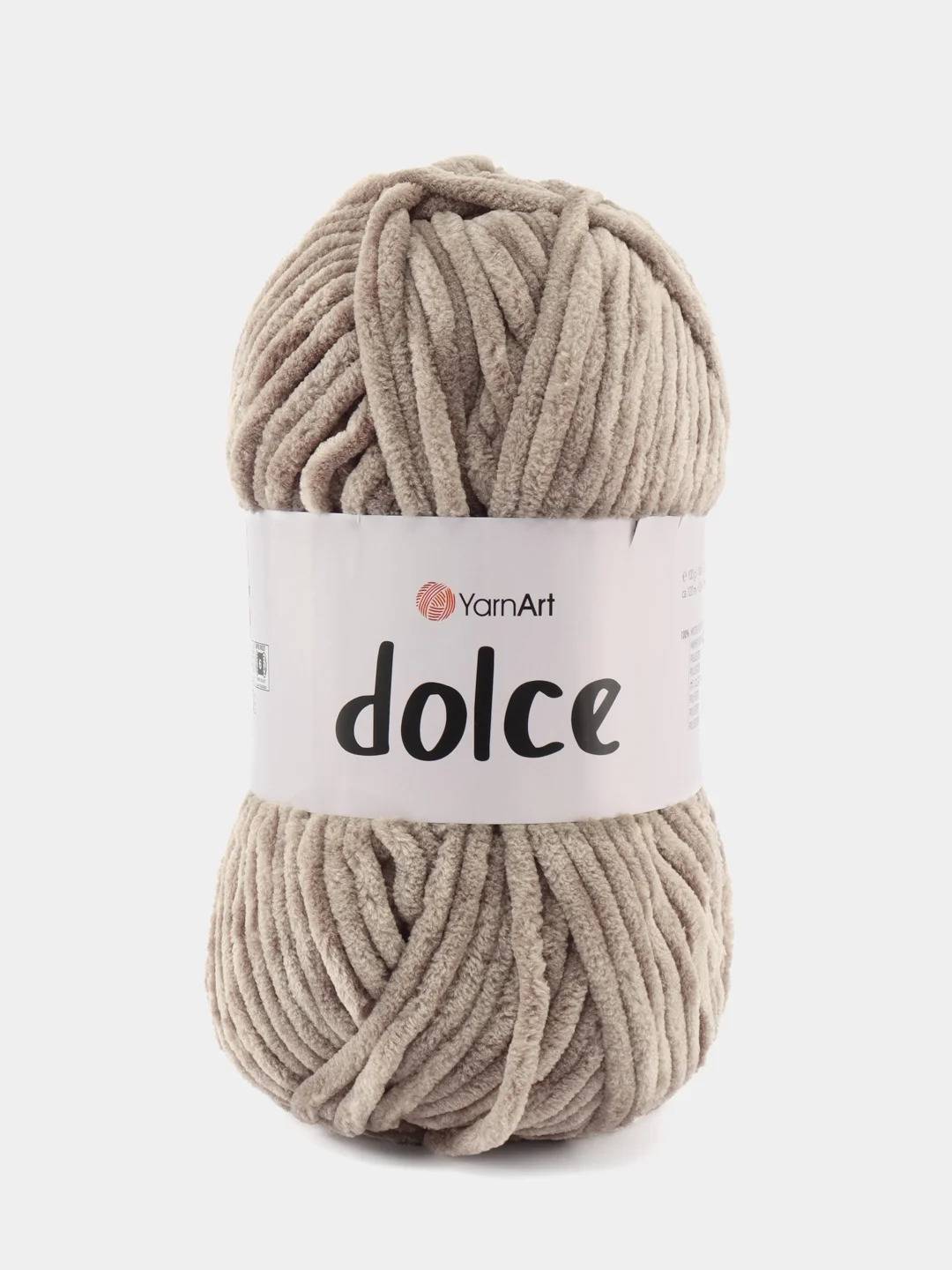 Коричневый пряжа плюшевая YarnArt Dolce (ЯрнАрт Дольче)