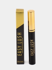 Тушь для ресниц Easy Lush, с эффектом суперобъема и накладных ресниц, черная