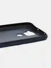 Черный чехол Xiaomi Redmi Note 9, Сяоми Редми Нот 9 из экокожи