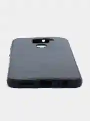 Черный чехол Xiaomi Redmi Note 9, Сяоми Редми Нот 9 из экокожи