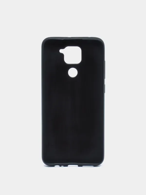 Черный чехол Xiaomi Redmi Note 9, Сяоми Редми Нот 9 из экокожи