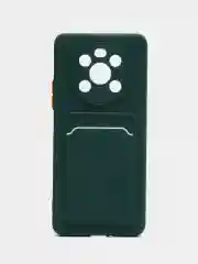 Тёмно-зелёный силиконовый чехол для Honor X9 2022 4G/5G / Хонор Икс9
