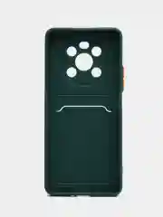 Тёмно-зелёный силиконовый чехол для Honor X9 2022 4G/5G / Хонор Икс9