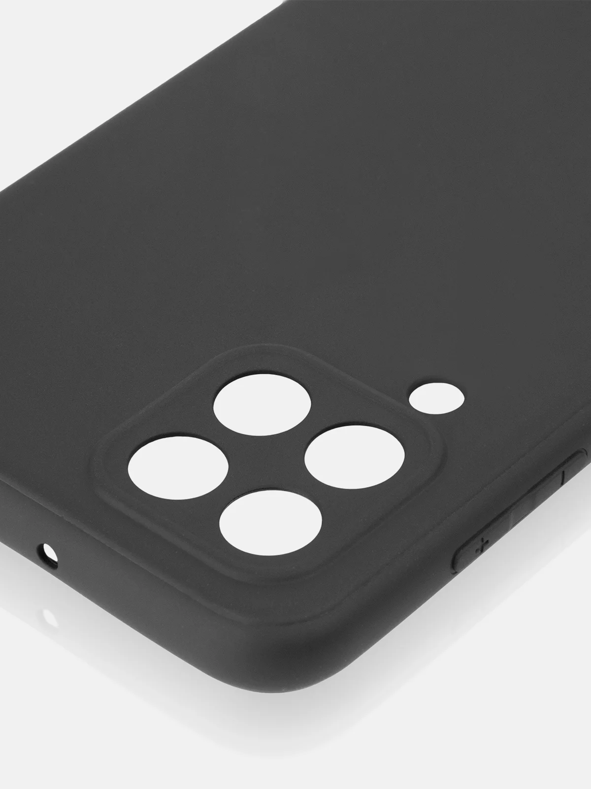 Черный чехол ROSCO для Samsung Galaxy M33, матовый, силиконовый, бортик вокруг камер