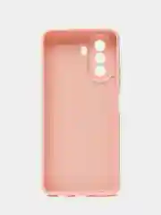 Пудровый силиконовый чехол для Huawei Nova Y70, Y70 Plus (Хуавей Нова игрек у70) c защитой камеры