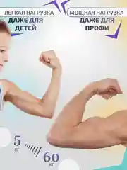 Черный эспандер кистевой, пружинный с регулировкой нагрузки от 5 до 60 кг