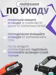 Черный эспандер кистевой, пружинный с регулировкой нагрузки от 5 до 60 кг