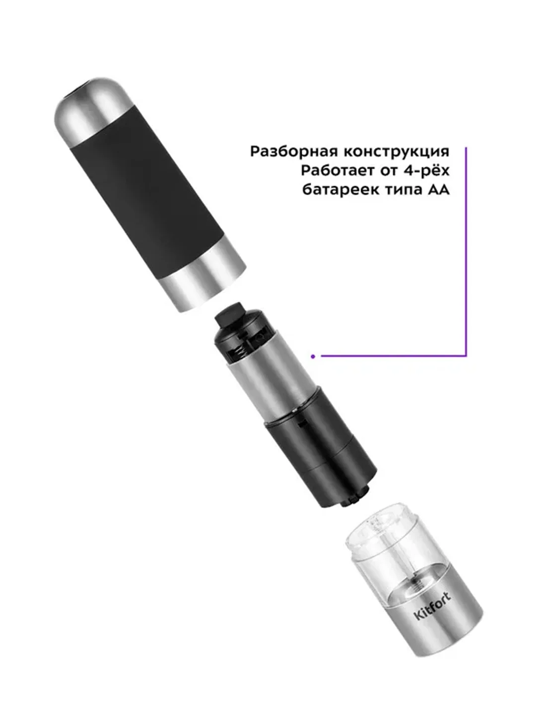 Набор автоматических мельниц для соли и перца КТ-6007