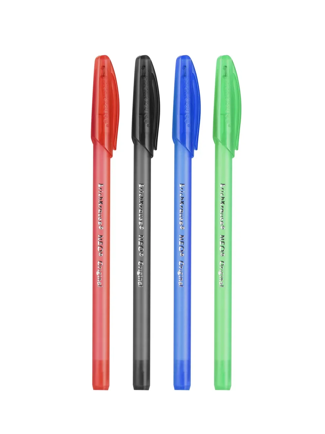Набор из 4 ручек шариковых ErichKrause Neo®Stick Original 0.7, цвет: син, черн, красн, зел